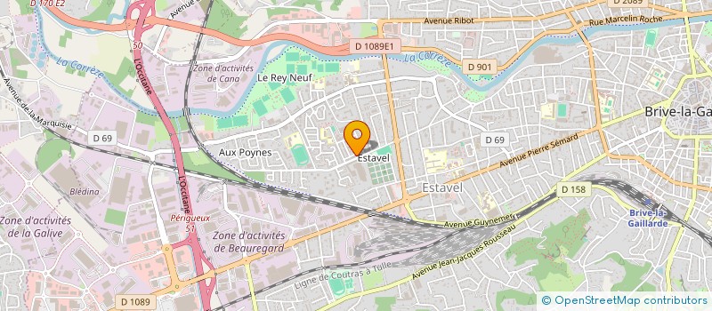 localisation de l'entreprise MADAME HASNIA GUERRAOUI  BRIVE-LA-GAILLARDE