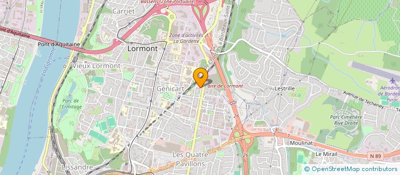 localisation de l'entreprise MADAME HASNIA ZAOUCHE  LORMONT