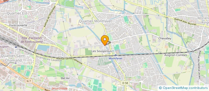 localisation de l'entreprise MADAME HASSANA LAARI  AVIGNON