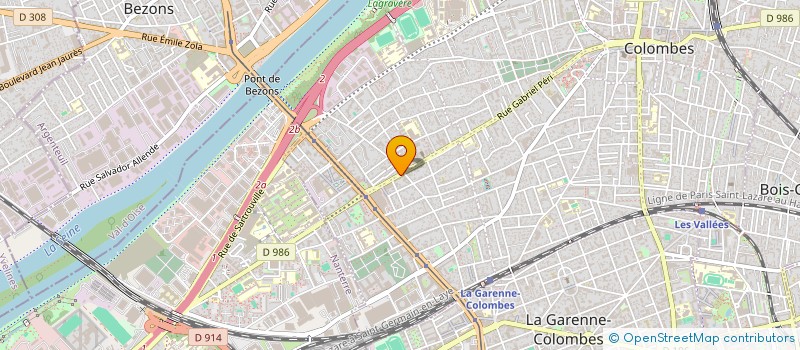 localisation de l'entreprise MADAME HASSANATOU DIALLO  COLOMBES