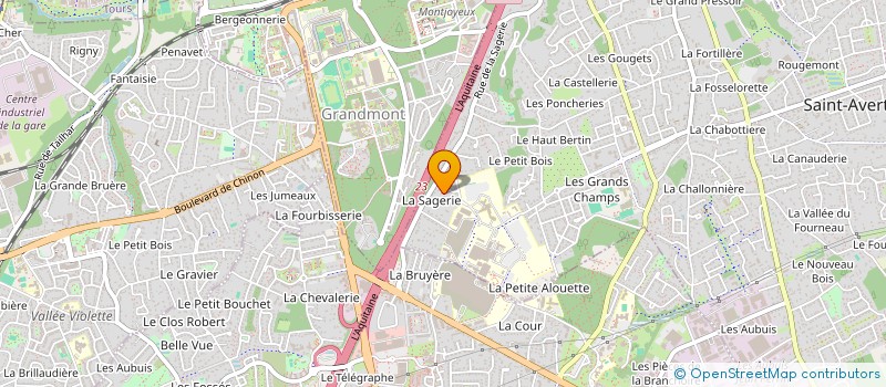 localisation de l'entreprise MADAME HASSANIA BEN CHAAD  SAINT-AVERTIN