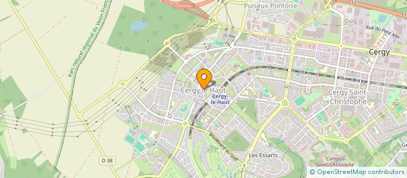 localisation de l'entreprise MADAME HASSIA HADDADI à CERGY