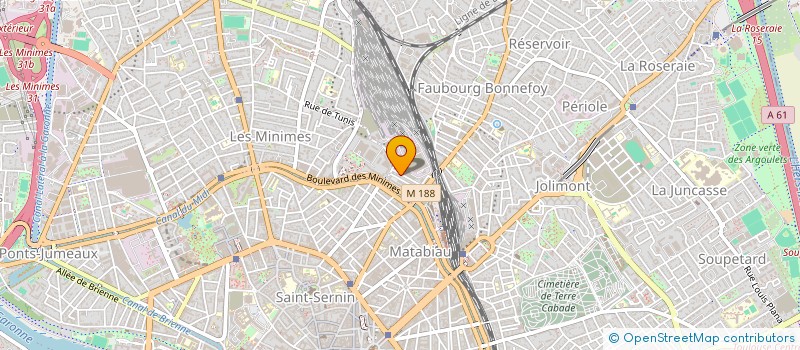localisation de l'entreprise MADAME HASSIBA ACHIBANE à TOULOUSE