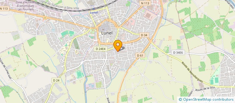 localisation de l'entreprise MADAME HASSIBA BENACHOUR  LUNEL