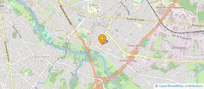 localisation de l'entreprise MADAME HASSIBA MALKI  VERTOU