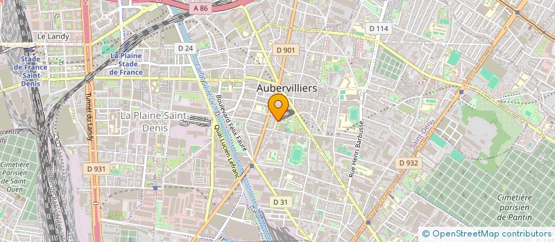 localisation de l'entreprise MADAME HASSINA AKACHKACHY à AUBERVILLIERS