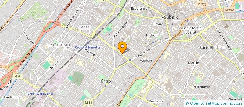 localisation de l'entreprise MADAME HASSINA BECHIA  ROUBAIX