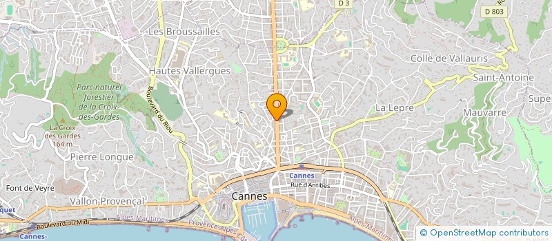 localisation de l'entreprise MADAME HASSINA BOUIRA à CANNES