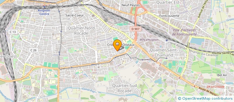 localisation de l'entreprise MADAME HASSINA SAADANE  AVIGNON