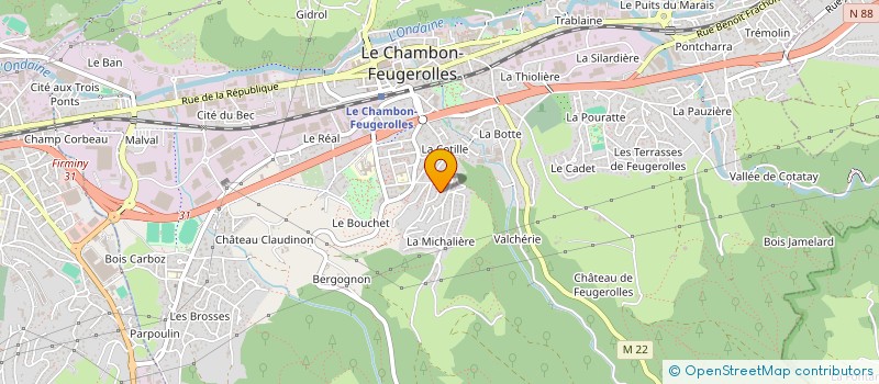 localisation de l'entreprise MADAME HASSINA ZAIDI  LE CHAMBON-FEUGEROLLES