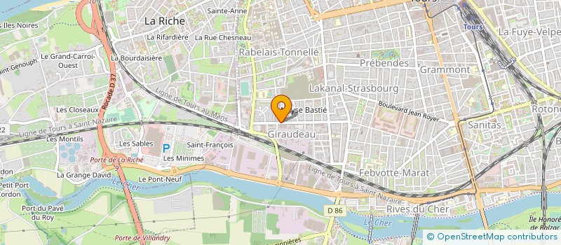 localisation de l'entreprise MADAME HASSINA ZEGHLACHE  TOURS