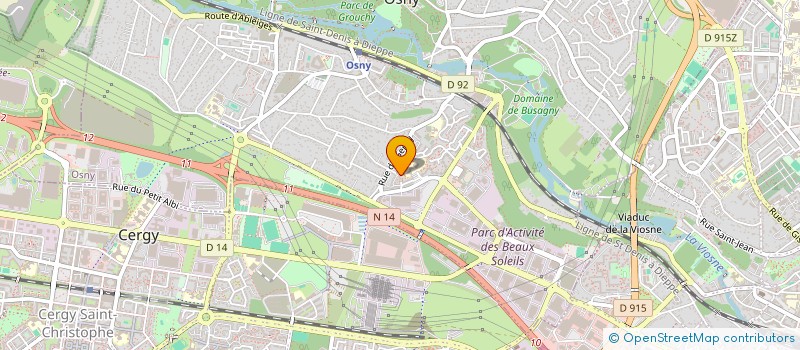 localisation de l'entreprise MADAME HASSIYA BRAHIMI  OSNY