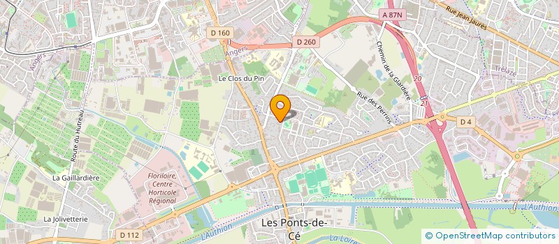 localisation de l'entreprise MADAME HASSNA BOUZAKRI  LES PONTS-DE-CE