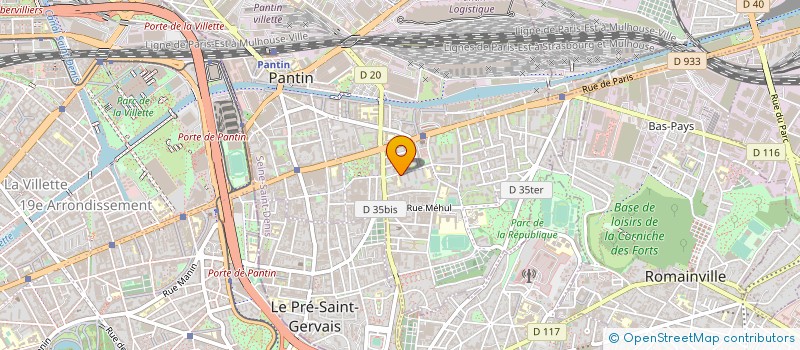 localisation de l'entreprise MADAME HASSNA DKHISSI à PANTIN