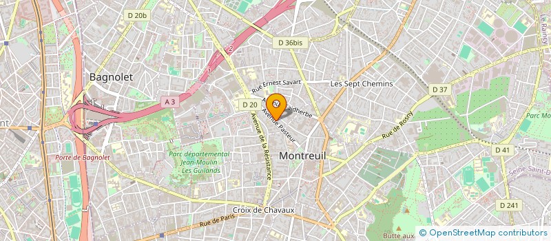 localisation de l'entreprise MADAME HASSNAE EL M'HAMDI à MONTREUIL