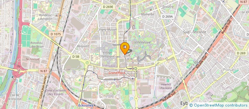 localisation de l'entreprise MADAME HATICE BULUT à GRENOBLE