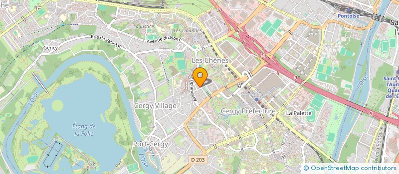 localisation de l'entreprise MADAME HATOUMASSA SYLLA  CERGY