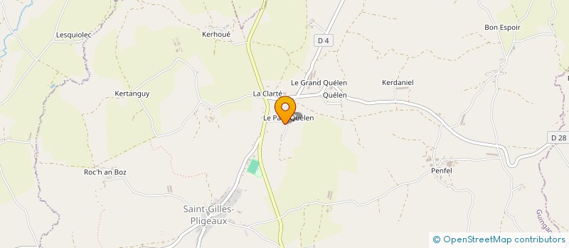 localisation de l'entreprise MADAME HAUDE LE LEPVRIER  SAINT-GILLES-PLIGEAUX