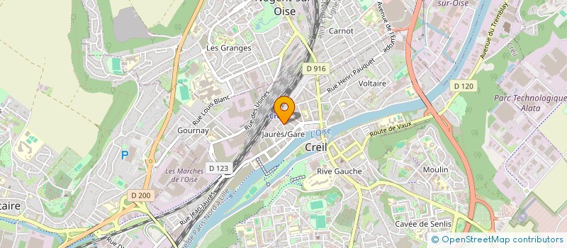 localisation de l'entreprise MADAME HAWA DIASSANA  CREIL