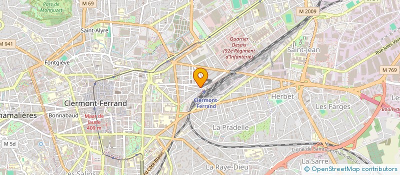 localisation de l'entreprise MADAME HAWA DIOUF  CLERMONT-FERRAND