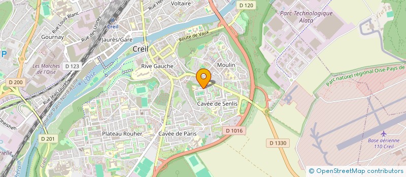 localisation de l'entreprise MADAME HAWA DJINDO  CREIL