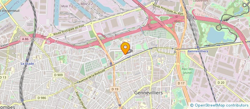 localisation de l'entreprise MADAME HAWA KOITA  GENNEVILLIERS