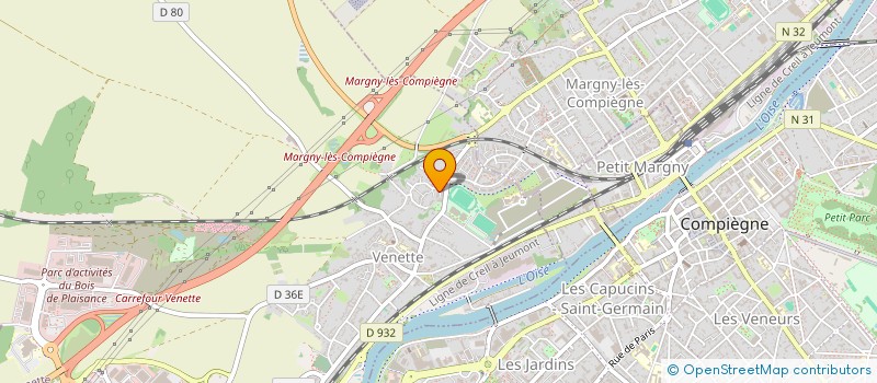 localisation de l'entreprise MADAME HAWA LY  MARGNY-LES-COMPIEGNE