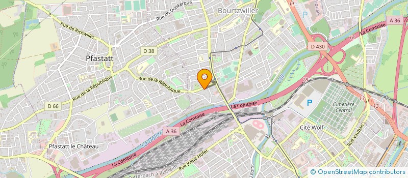 localisation de l'entreprise MADAME HAWA TRAORE  MULHOUSE