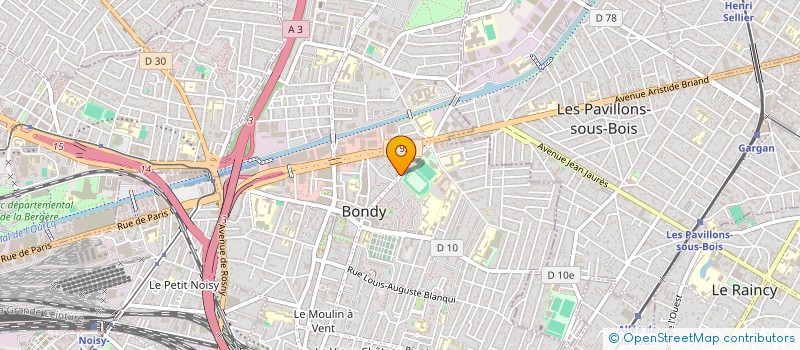 localisation de l'entreprise MADAME HAWA TRAORE  BONDY