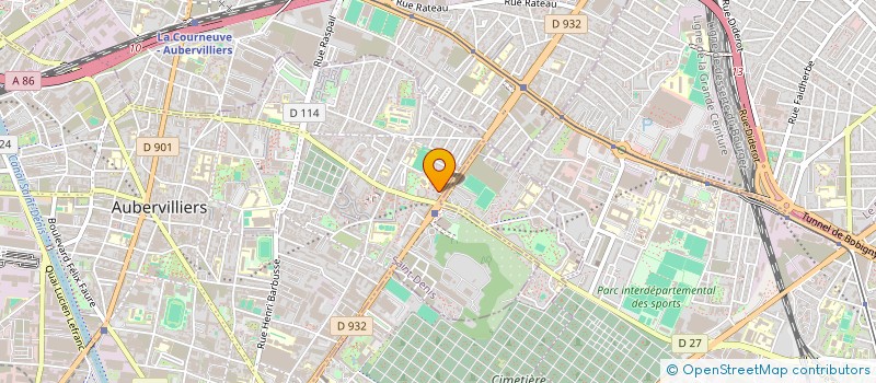 localisation de l'entreprise MADAME HAWA TRAORE  AUBERVILLIERS