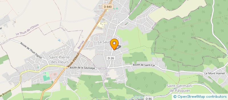 localisation de l'entreprise MADAME HAWA WONE  LA SAUSSAYE