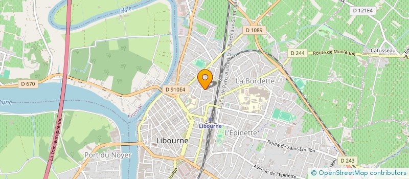 localisation de l'entreprise MADAME HAYAT AOUINI  LIBOURNE