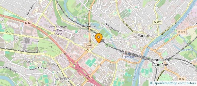 localisation de l'entreprise MADAME HAYAT BENZIA  PONTOISE