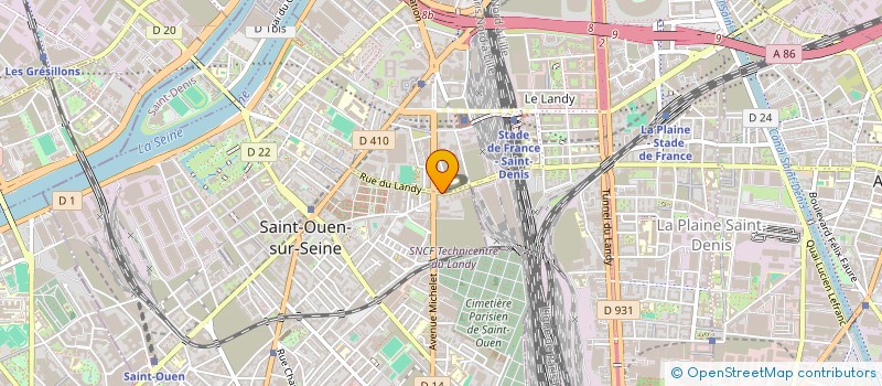 localisation de l'entreprise MADAME HAYAT BOUCHAOUL à SAINT-OUEN-SUR-SEINE