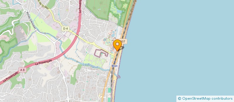 localisation de l'entreprise MADAME HAYAT BOUKEDIRA  ANTIBES