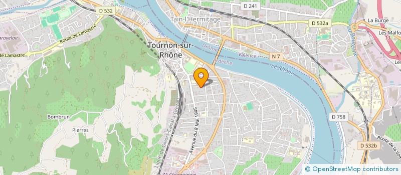 localisation de l'entreprise MADAME HAYAT DIB à TOURNON-SUR-RHONE
