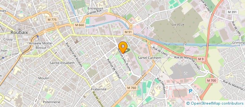 localisation de l'entreprise MADAME HAYAT DOUGHI  ROUBAIX