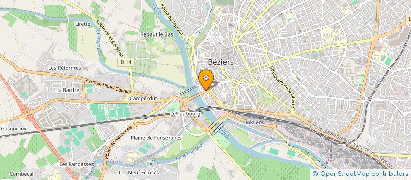localisation de l'entreprise MADAME HAYAT EL ASRI  BEZIERS