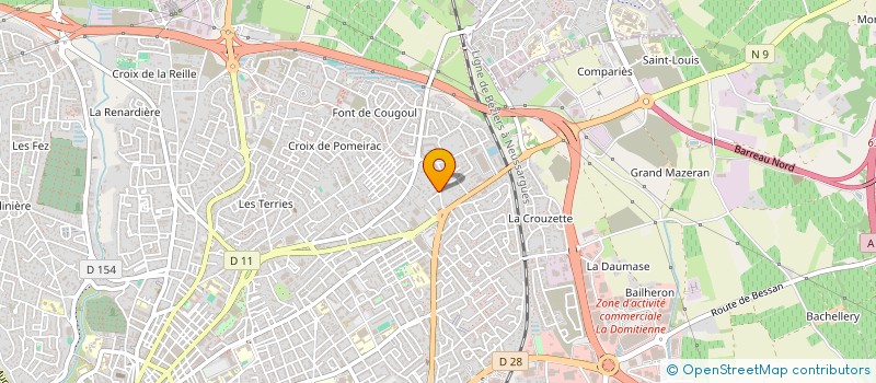 localisation de l'entreprise MADAME HAYAT IJJA  BEZIERS