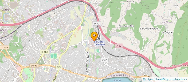 localisation de l'entreprise MADAME HAYAT MAZA  LA CIOTAT