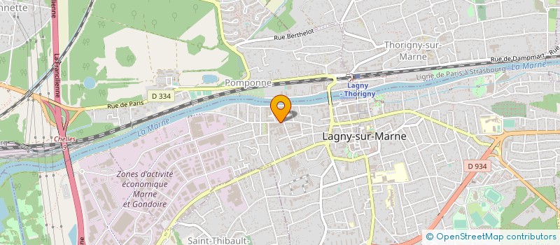 localisation de l'entreprise MADAME HAYAT MEZZOUI  LAGNY-SUR-MARNE