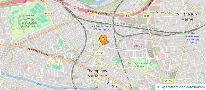 localisation de l'entreprise MADAME HAYAT NEDJAA  CHAMPIGNY-SUR-MARNE
