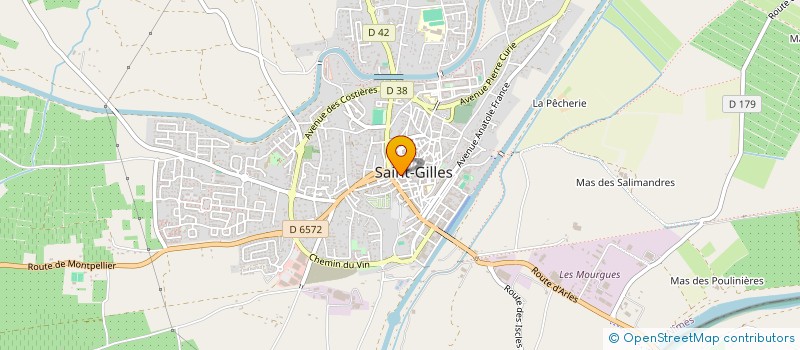 localisation de l'entreprise MADAME HAYATE BENADJAOUD  SAINT-GILLES