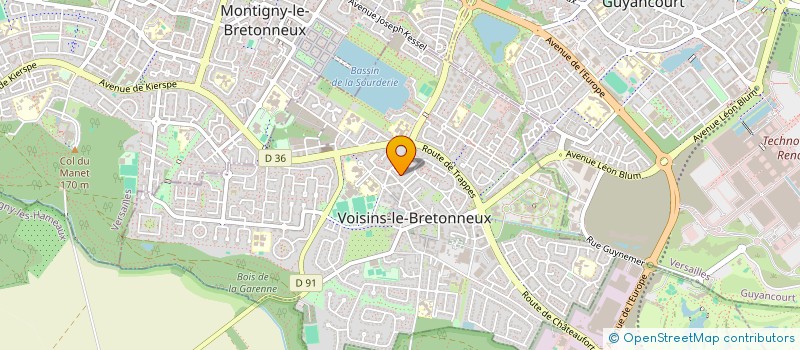 localisation de l'entreprise MADAME HAYATE RABHI  VOISINS-LE-BRETONNEUX