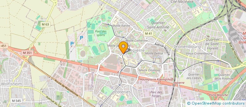 localisation de l'entreprise MADAME HAYATE TAIBI à STRASBOURG