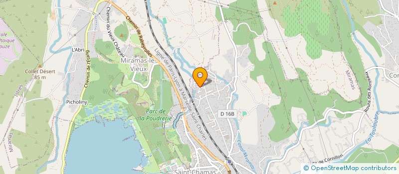 localisation de l'entreprise MADAME HAYATTE BOUROUMIYA  SAINT-CHAMAS