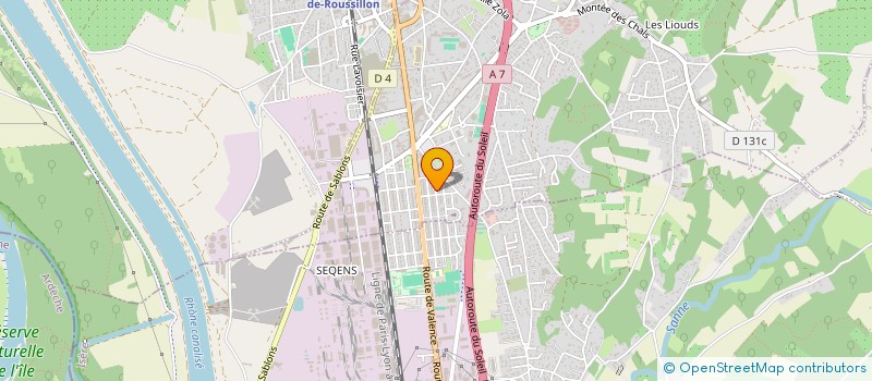 localisation de l'entreprise MADAME HAYATTE MEDDOUR  ROUSSILLON