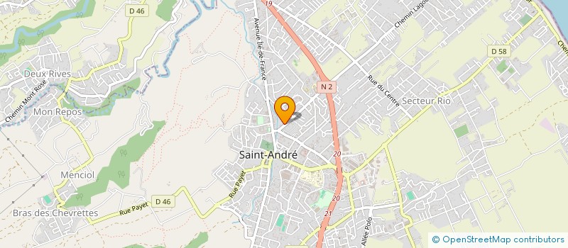 localisation de l'entreprise MADAME HAYDEE SAMY  SAINT-ANDRE