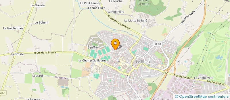 localisation de l'entreprise MADAME HAYE VAN DER WERF à LE RHEU