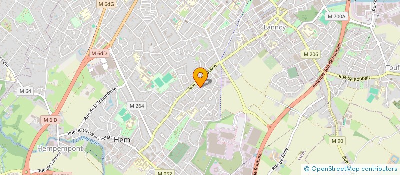 localisation de l'entreprise MADAME HAYET AMRAOUI  HEM